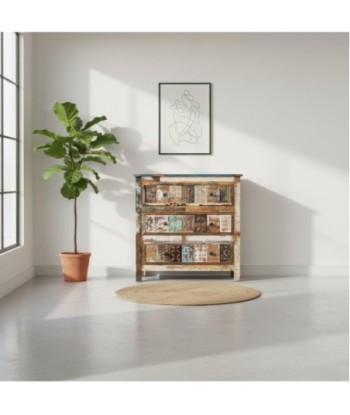Mueble Auxiliar 3 Cajones para Almacenamiento, Diseño Versátil, Ideal para Salón, Dormitorio, Oficina, Hogar