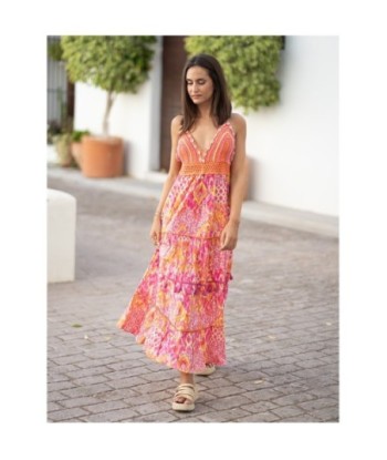 Vestido Largo Midi Multicolor para Mujer - Moda Elegante, Estampado Único, Ideal para Fiesta y Ocasiones Especiales