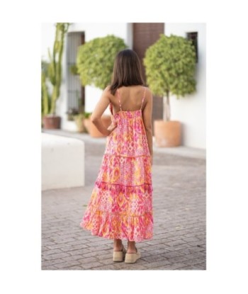 Vestido Largo Midi Multicolor para Mujer - Moda Elegante, Estampado Único, Ideal para Fiesta y Ocasiones Especiales