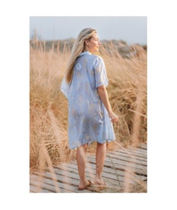 Isla Bonita By SIGRIS Poncho de Algodón 100% con Diseño Floral