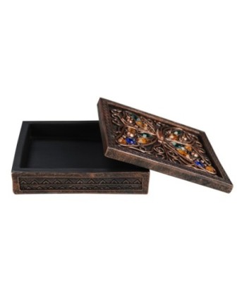 Caja Mariposa Decorativa de Resina Étnica para Almacenamiento de Joyas y Accesorios, Diseño Único y Elegante