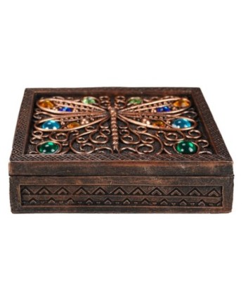Caja Libélula Decorativa de Resina Étnica para Almacenamiento de Joyas y Accesorios, Ideal para Regalos Únicos