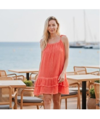 Isla Bonita By SIGRIS Vestido Corto de Algodón con Tirantes Ajustables