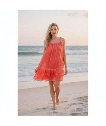 Isla Bonita By SIGRIS Vestido Corto de Algodón con Tirantes Ajustables