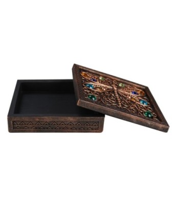 Caja Libélula Decorativa de Resina Étnica para Almacenamiento de Joyas y Accesorios, Ideal para Regalos Únicos