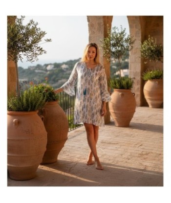Isla Bonita By SIGRIS Kurta de Algodón con Diseño Floral
