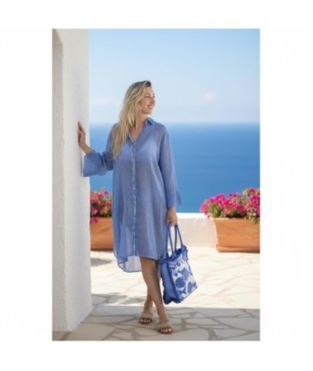 Isla Bonita By SIGRIS Vestido Camisero de Algodón 100% - Estilo Casual y Fresco