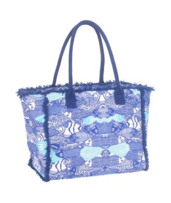 Isla Bonita By SIGRIS Bolso de Algodón con Estampado de Peces