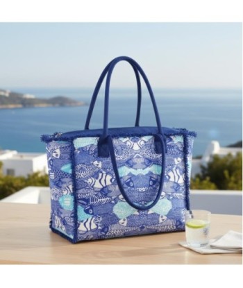 Isla Bonita By SIGRIS Bolso de Algodón con Estampado de Peces