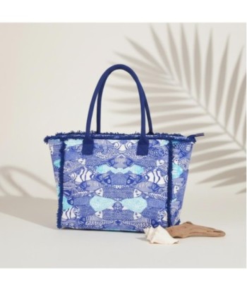 Isla Bonita By SIGRIS Bolso de Algodón con Estampado de Peces