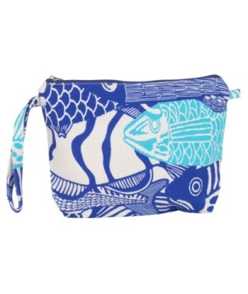 Isla Bonita By SIGRIS Neceser de Algodón con Diseño de Pescados