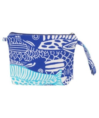 Isla Bonita By SIGRIS Neceser de Algodón con Diseño de Pescados