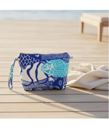 Isla Bonita By SIGRIS Neceser de Algodón con Diseño de Pescados