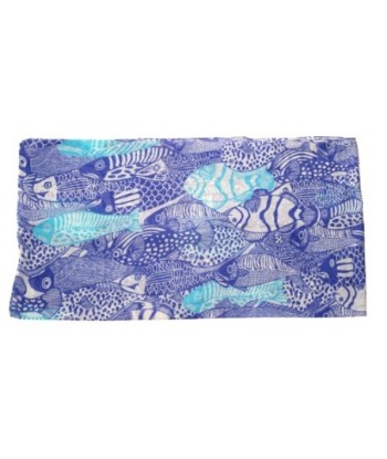 Isla Bonita By SIGRIS Pareo de Algodón con Estampado de Peces
