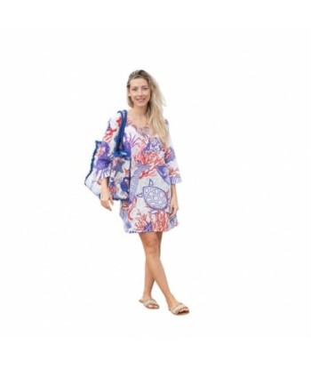 Isla Bonita By SIGRIS Kurta de Algodón con Estampado Coral