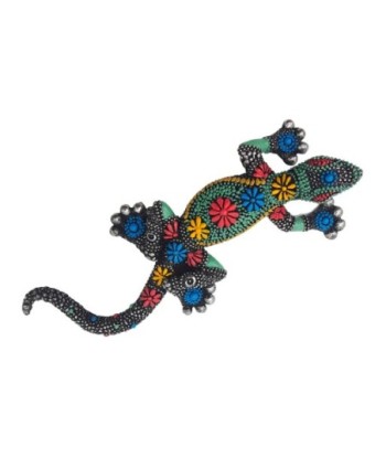 Lagarto de Resina Decorativo para Hogar, Figura Étnica de Animales, Accesorio de Decoración Única, 3 cm x 7 cm