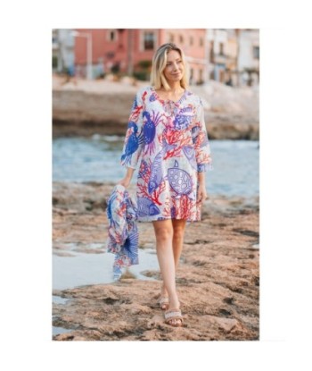 Isla Bonita By SIGRIS Kurta de Algodón con Estampado Coral