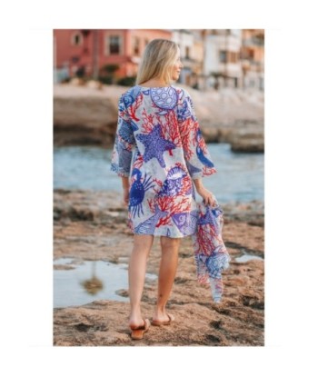 Isla Bonita By SIGRIS Kurta de Algodón con Estampado Coral