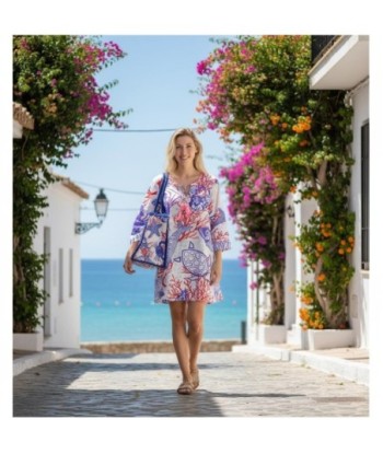 Isla Bonita By SIGRIS Kurta de Algodón con Estampado Coral