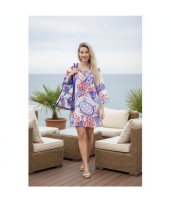Isla Bonita By SIGRIS Kurta de Algodón con Estampado Coral