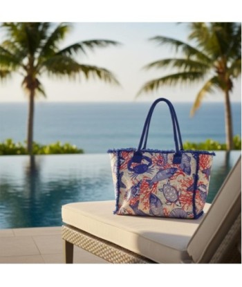 Isla Bonita By SIGRIS Bolso de Algodón con Diseño Marítimo