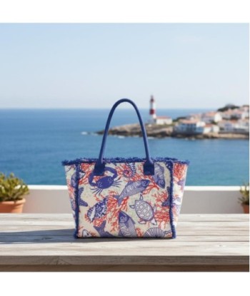Isla Bonita By SIGRIS Bolso de Algodón con Diseño Marítimo