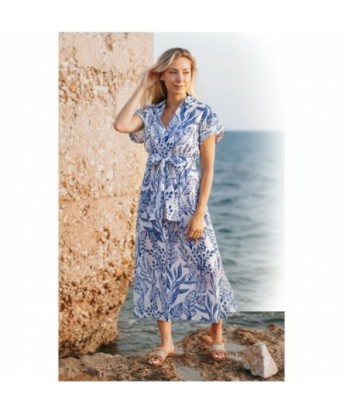 Isla Bonita By SIGRIS Vestido Camisero de Algodón con Estampado Floral