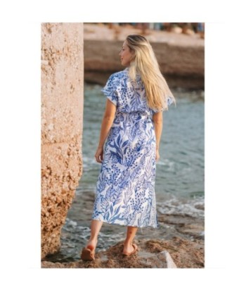 Isla Bonita By SIGRIS Vestido Camisero de Algodón con Estampado Floral