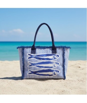 Isla Bonita By SIGRIS Bolso de Algodón Estampado con Peces