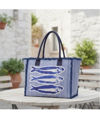 Isla Bonita By SIGRIS Bolso de Algodón Estampado con Peces