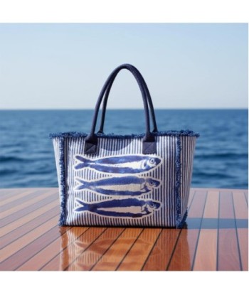 Isla Bonita By SIGRIS Bolso de Algodón Estampado con Peces