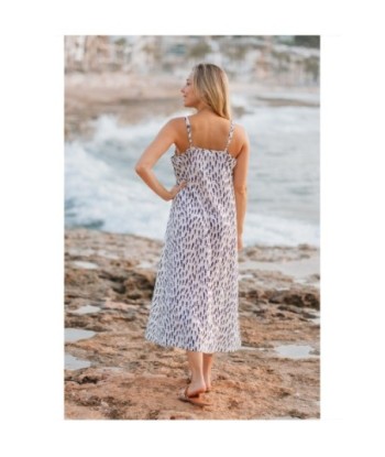 Isla Bonita By SIGRIS Vestido Midi de Algodón con Estampado Único