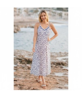 Isla Bonita By SIGRIS Vestido Midi de Algodón con Estampado Único