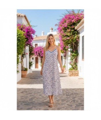 Isla Bonita By SIGRIS Vestido Midi de Algodón con Estampado Único