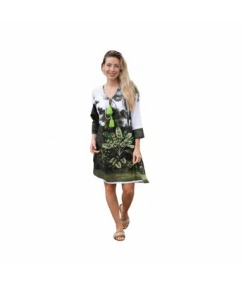 Isla Bonita By SIGRIS Kurta de Verano 100% Algodón con Estampado Tropical