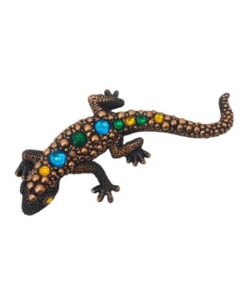 Figura de Lagarto Etnico Decorativa en Resina para Jardín y Hogar, Accesorio de Estilo Natural y Original