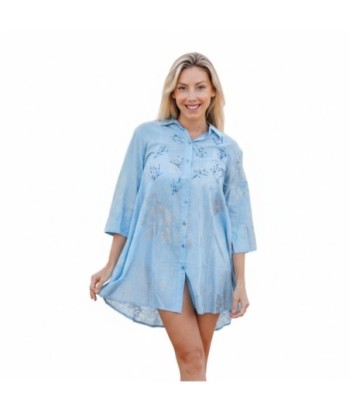 Isla Bonita By SIGRIS Vestido Camisero de Algodón 100% - Estilo Chic y Confortable