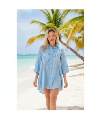 Isla Bonita By SIGRIS Vestido Camisero de Algodón 100% - Estilo Chic y Confortable