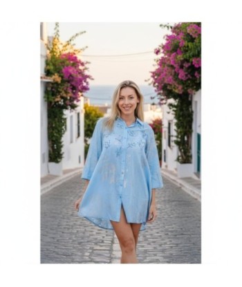 Isla Bonita By SIGRIS Vestido Camisero de Algodón 100% - Estilo Chic y Confortable