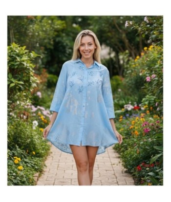 Isla Bonita By SIGRIS Vestido Camisero de Algodón 100% - Estilo Chic y Confortable