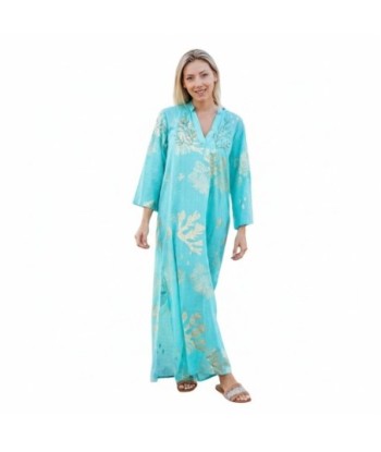 Isla Bonita By SIGRIS Kurta de Algodón 100% con Estampado de Coral