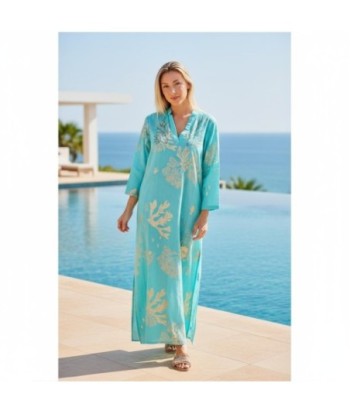 Isla Bonita By SIGRIS Kurta de Algodón 100% con Estampado de Coral