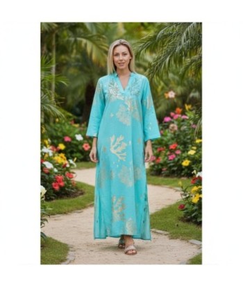 Isla Bonita By SIGRIS Kurta de Algodón 100% con Estampado de Coral