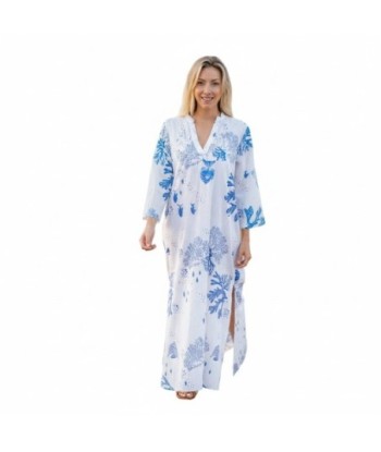 Isla Bonita By SIGRIS Vestido Largo de Algodón con Estampado Marino