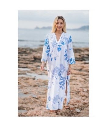 Isla Bonita By SIGRIS Vestido Largo de Algodón con Estampado Marino