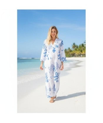 Isla Bonita By SIGRIS Vestido Largo de Algodón con Estampado Marino