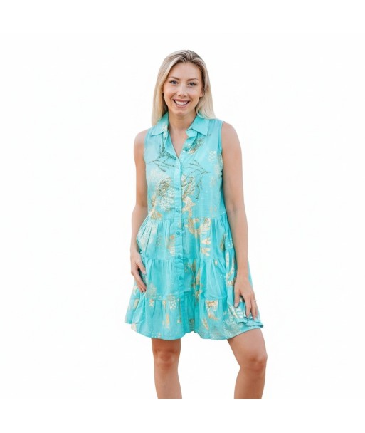 Isla Bonita By SIGRIS Vestido Corto de Algodón con Estampado Floral