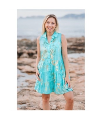 Isla Bonita By SIGRIS Vestido Corto de Algodón con Estampado Floral