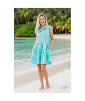 Isla Bonita By SIGRIS Vestido Corto de Algodón con Estampado Floral