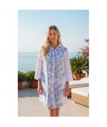 Isla Bonita By SIGRIS Vestido Camisero de Algodón con Diseño Floral